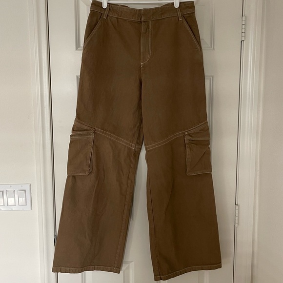 ZARA FULL LENGTH CARGO PANTS - Picture 10 of 14